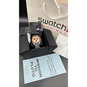 تصویر ساعت امگا و سواچ پلوتون OMEGA X Swatch Mission on Pluto امگا ( Omega )