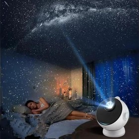 تصویر سوپر پروژکتور کهکشانی اسپیکر دار Home Planetarium Star Projector