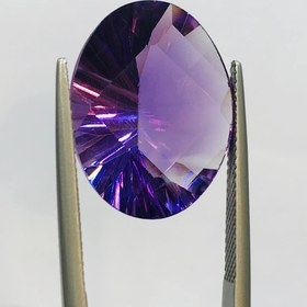 تصویر نگین آمیتیست تراش اوال سایز ۱۵*۲۰ 