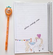 تصویر دفتر سیمی فانتزی- 60 برگ 