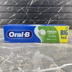 تصویر خمیر دندان اورال-بی مدل FRESH PROTECT حجم 100 میل Oral B fresh protect cool mint toothpaste 100ml