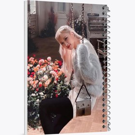 تصویر دفتر نت موسیقی 100 برگ خندالو طرح رزی گروه بلک پینک Black Pink 