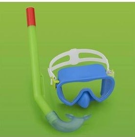 تصویر Bestway y Snorkel Set Crusader Essential Blue Green رنگ 3 تا 7 سال دنیای آب آبی 