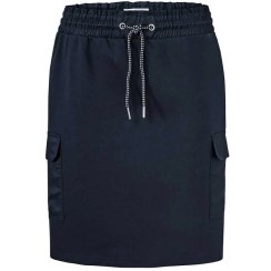 تصویر دامن کشی کوتاه سرمه ای زنانه چیبو 