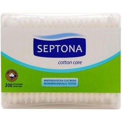 تصویر گوش پاک کن کتابی 200 عددی سپتونا Septona Cotton Buds 200 Pieces