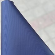 تصویر پارچه برزنتی سرمه ای پشت ساتن 