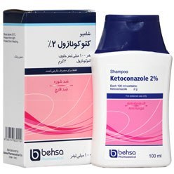 تصویر شامپو کتوکونازول 2 درصد Behvazan Ketoconazole 2% Shampoo 100 ml