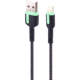 تصویر کابل لایتنینگ فست شارژ هیسکا Hiska LX-835i 1m hiska lx835i lightning cable 1m