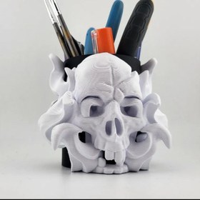 تصویر جامداد و خودکار goth skull 