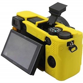 تصویر کاور دوربين ژله‌ای زرد مشابه اصلی Sony A6400 Cover 