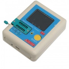 تصویر تستر قطعات الکترونیکی LCR-T7 به همراه دیکودر IR ریموت و باتری 