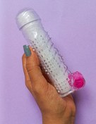 تصویر کاندوم سیلیکونی ویبره دار خاردرشت قابل شستشو 