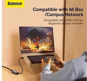 تصویر مبدل USB به LAN باسئوس مدل ا Baseus Lite USB to LAN Converter Baseus Lite USB to LAN Converter