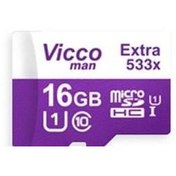 تصویر کارت حافظه microSDHC ویکو من مدل Extre 533X کلاس 10 استاندارد UHS-I U1 سرعت 80MBps ظرفیت 16 گیگابایت 