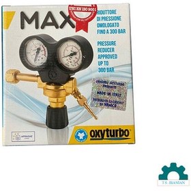 تصویر مانومتر استیلن مکسی ایتالیا oxy turbo ا MAXY 