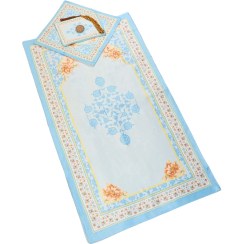 تصویر سجاده جانماز مخمل سه تیکه طرح نیایش 