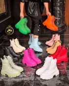 تصویر بوت زنانه پاستلی طرح دکتر مارتین سایز ۳۷ تا ۴۰ با زیره پلیمر 