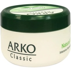 تصویر کرم مرطوب کننده 48 ساعته حاوی گلیسیرین مخصوص پوست های خشک حجم 250 میل آرکو Arko Natural Cream