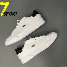 تصویر کفش مردانه ونس لاگوست طرح اطلس ۲۰۲۲ اورجینال - سفید مشکی / ۴ lacoste atlas vanse men shoes 2022