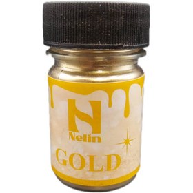 تصویر رنگ پودری تزئینی طلایی نلین 10 گرمی 