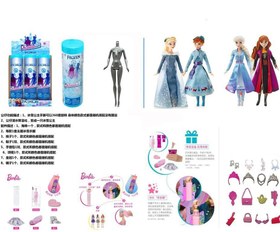 تصویر عروسک باربی سورپرایزی فروزن تغییر رنگ سایز بزرگ BARBIE DOLL ITEM NO _ BK379