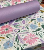 تصویر پارچه ملحفه فیلور طرح نرگس صورتی 