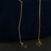 تصویر گوشواره بخیه‌ای طلا 1.93 گرم 