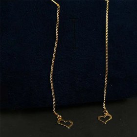 تصویر گوشواره بخیه‌ای طلا 1.93 گرم 