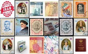 تصویر مجموعه 18 عکس با کیفیت شاتر استوک با موضوع تمبر و اسکناس 