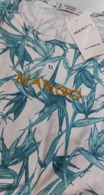 تصویر تیشرت زنانه نخی منگو طرح دار بنگلادشی - ایکس لارج XL / ۱۵۵۰۰۰ T-shirt Mango