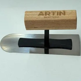 تصویر ماله استیل دسته چوبی مینی 1243 آرتین 
