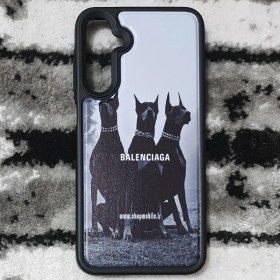 تصویر قاب گوشی سامسونگ گلکسی A55 (سیلیکونی متالیک طرح بولداگ BALENCIAGA) Samsung Galaxy A55 Phone Case Metallic Silicone With BALENCIAGA Design