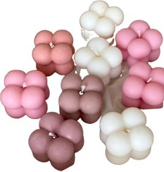 تصویر شمع تزیینی فانتزی مینی روبیک دستساز 