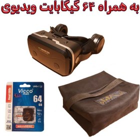 تصویر هدست واقعیت مجازی مدل SC-G15E به همراه محتوای360درجه، کارت حافظه64GB و کیف محافظ 