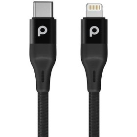 تصویر کابل تبدیل USB-A به لایتنینگ پرودو مدل PD-ALBR22 طول 2.2 متر PORODO Aluminum Braided Lightning Cable 2.2M 2.4A