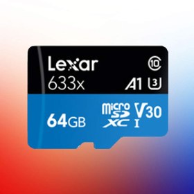 تصویر خرید کارت میکرو SD لکسار Lexar | ظرفیت 64GB کلاس 10 استاندارد UHS-I U3 