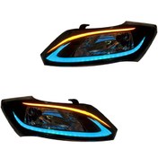 تصویر چراغ جلو اسپرت کوییک کروز مدل LEXUS مولتی کالر (ریموت دار) بدون موتور دو عددی 