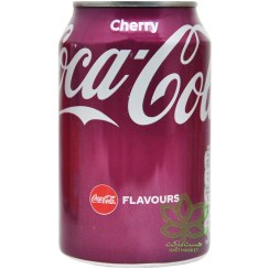 تصویر نوشابه کوکاکولا طعم گیلاس حجم ۳۳۰ میلی لیتر 