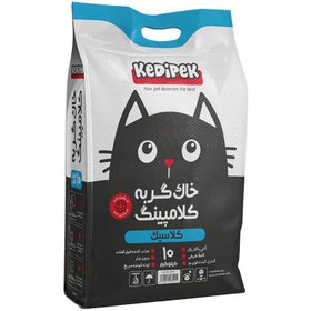 تصویر خاک گربه کلامپینگ کلاسیک برند کدیپک وزن 10 کیلوگرم Kedipek Clumping Cat Litter Classic Model 10Kg