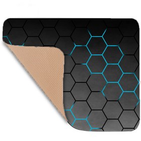 تصویر ماوس پد طرح Dark Hexagons مدل Z11 جنس درجه 1