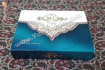 تصویر لوز بادام جعبه کادویی 410 گرمی شیرینی سنتی 