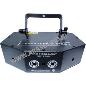 تصویر لیزر شش کانال خطی و طرح دار ا Laser show system Laser show system
