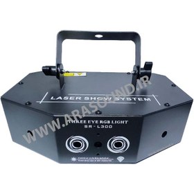 تصویر لیزر شش کانال خطی و طرح دار Laser show system