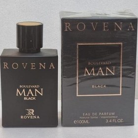 تصویر عطر ادکلن مردانه روونا بولگاری بلک من حجم 100 میل ROVENA Man Black Parfum for Men 100 ml