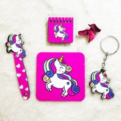 تصویر ست لوازم تحریر یونیکورن 