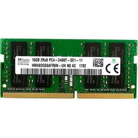 تصویر رم لپ تاپ DDR4 دوکاناله 2400 مگاهرتز اس کی هاینیکس مدل PC4-2400T ظرفیت 16 گیگ 