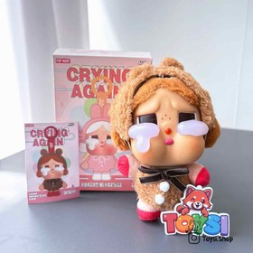 تصویر عروسک لبوبو کرای بیبی پاپ مارت سایز ۱۵ سانت 