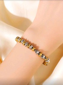 تصویر دستبند مدل تو در تو 