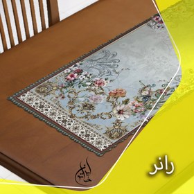 تصویر رانر مخمل لمینت دار لیزری ایران خاتون در ابعاد (۱۳۰ در ۴۰ ) کد ۴۸ 