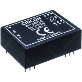 تصویر مبدل ولتاژ سینکون 250 میلی آمپر CINCON EC3A02-E DC/DC IN:4/5-9V OUT:12V 